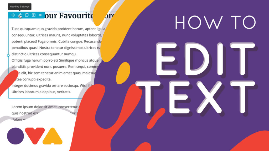 How to Edit Text
